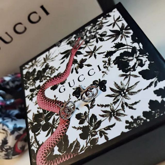 GUCCi飾品 古馳經典logo耳釘 Gucci純銀耳環  zgbq1047